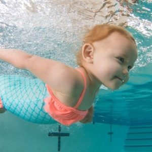 Baby swimming